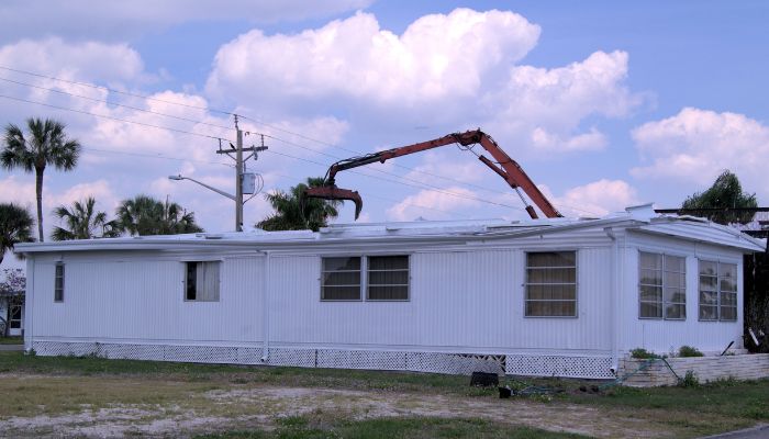 mobile home demolition